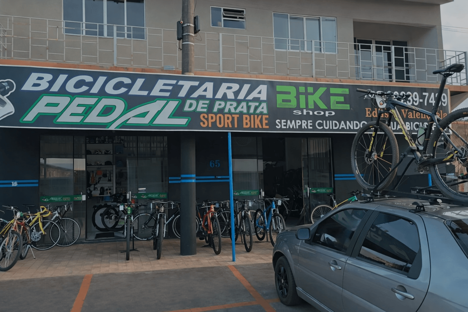 Fachada da Loja Pedal de Prata Sport Bike em Amambai-MS